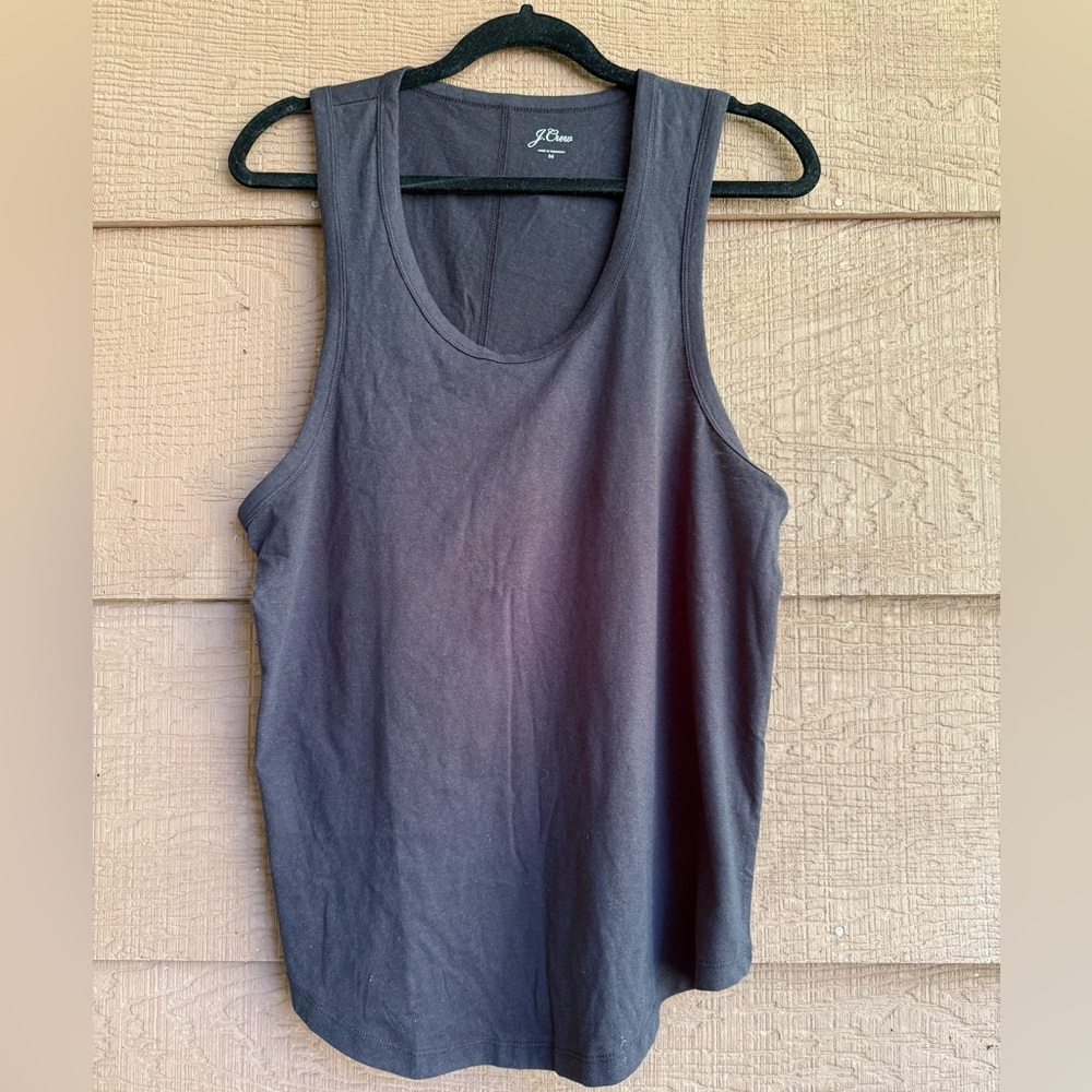 Brand New with Tags J. Crew Black Tank Top. Medium.